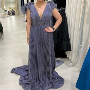 PURPLE MNM COUTURE DESIGNER FORMAL PRESENTATION PAGEANT DRESS